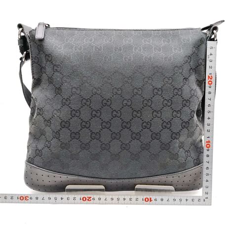 gucci cross bag black|gucci black canvas crossbody bag.